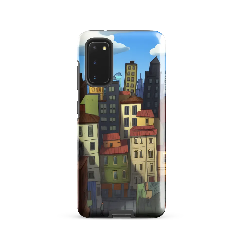 Urban Symphony: A Colorful Cityscape | Phone Case |  S20 | Tough Case | Glossy