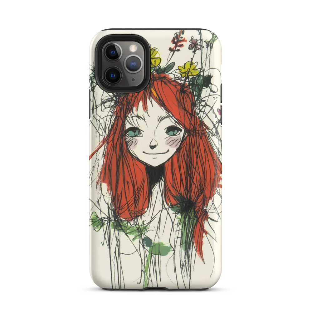 Whimsical Floral Portrait