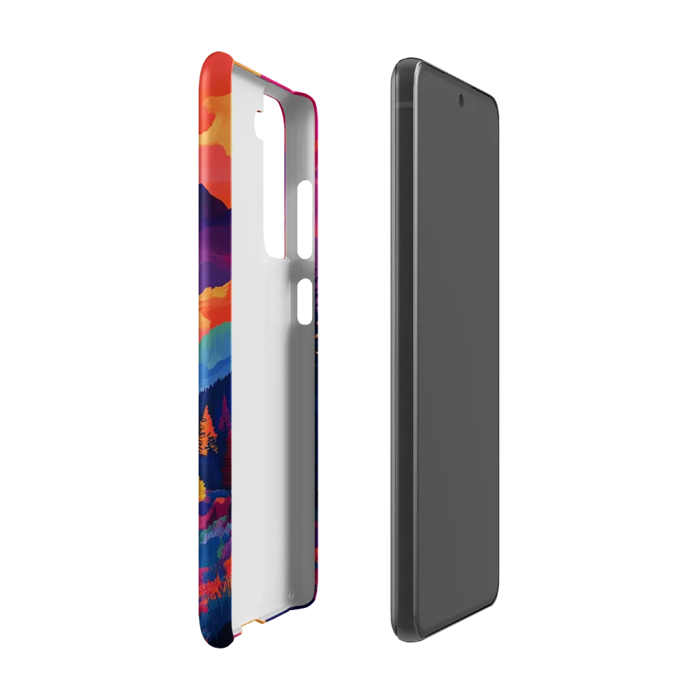 Radiant Serenity: A Surreal Landscape | Phone Case |  S21 FE | Snap Case | Matte