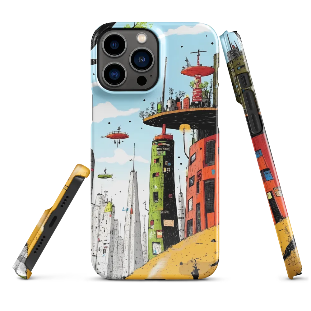 Futuristic Urban Dreamscape | Phone Case |  13 Pro Max | Snap Case | Glossy