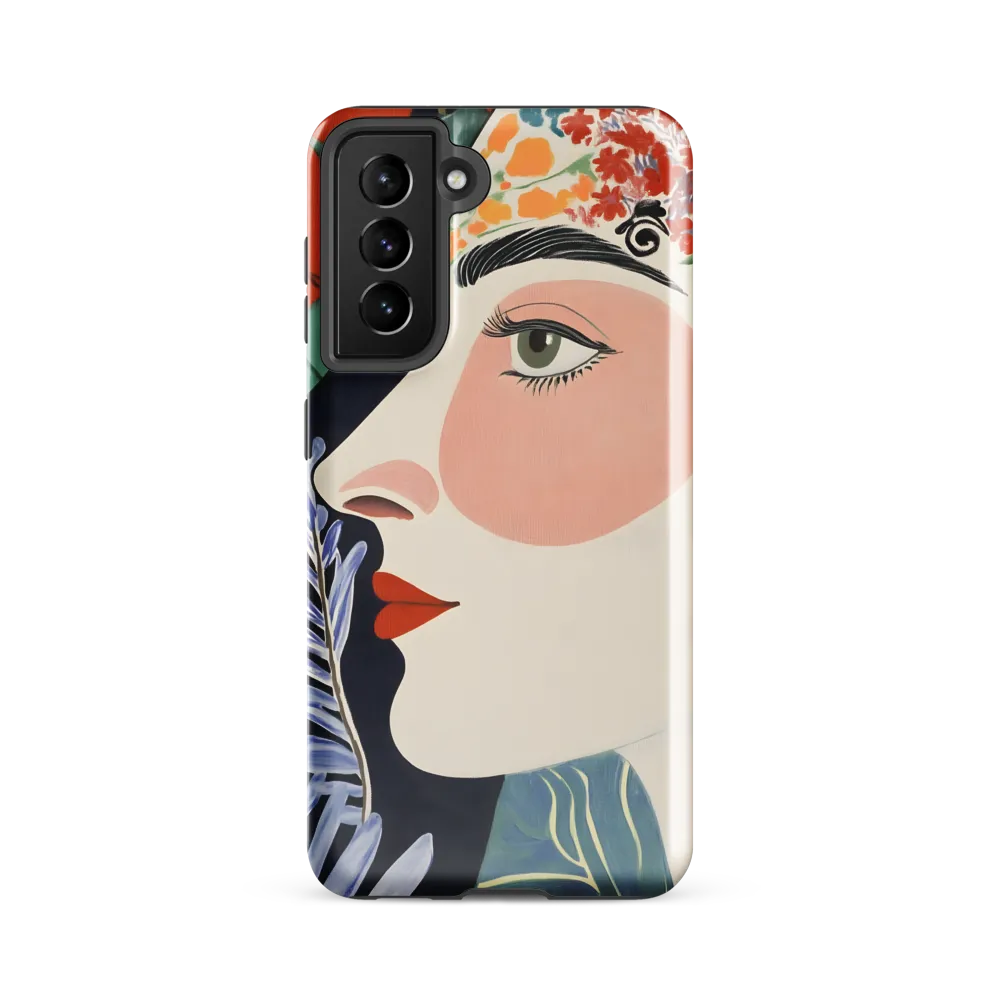 Floral Serenade: A Modern Portrait