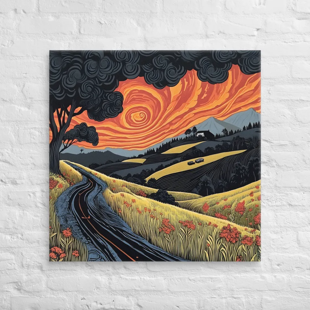 Whispers of the Winding Road | Canvas | 32″×32″