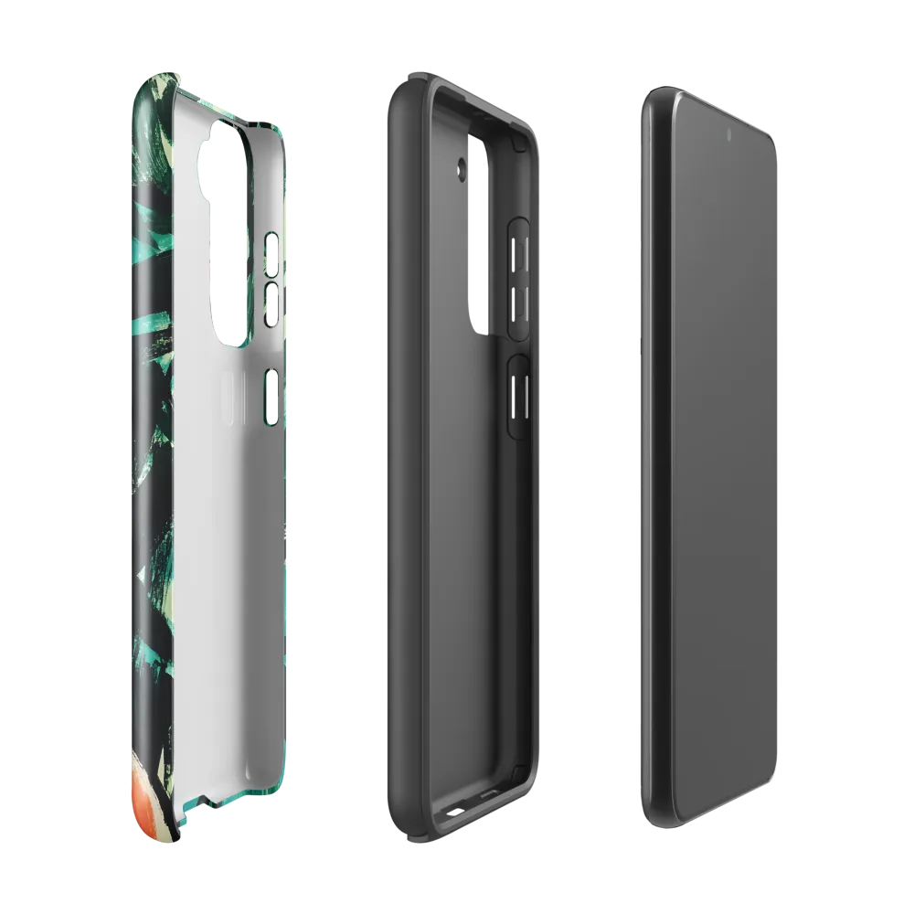 Curious Giraffe in Lush Greenery | Phone Case |  S21 | Tough Case | Glossy