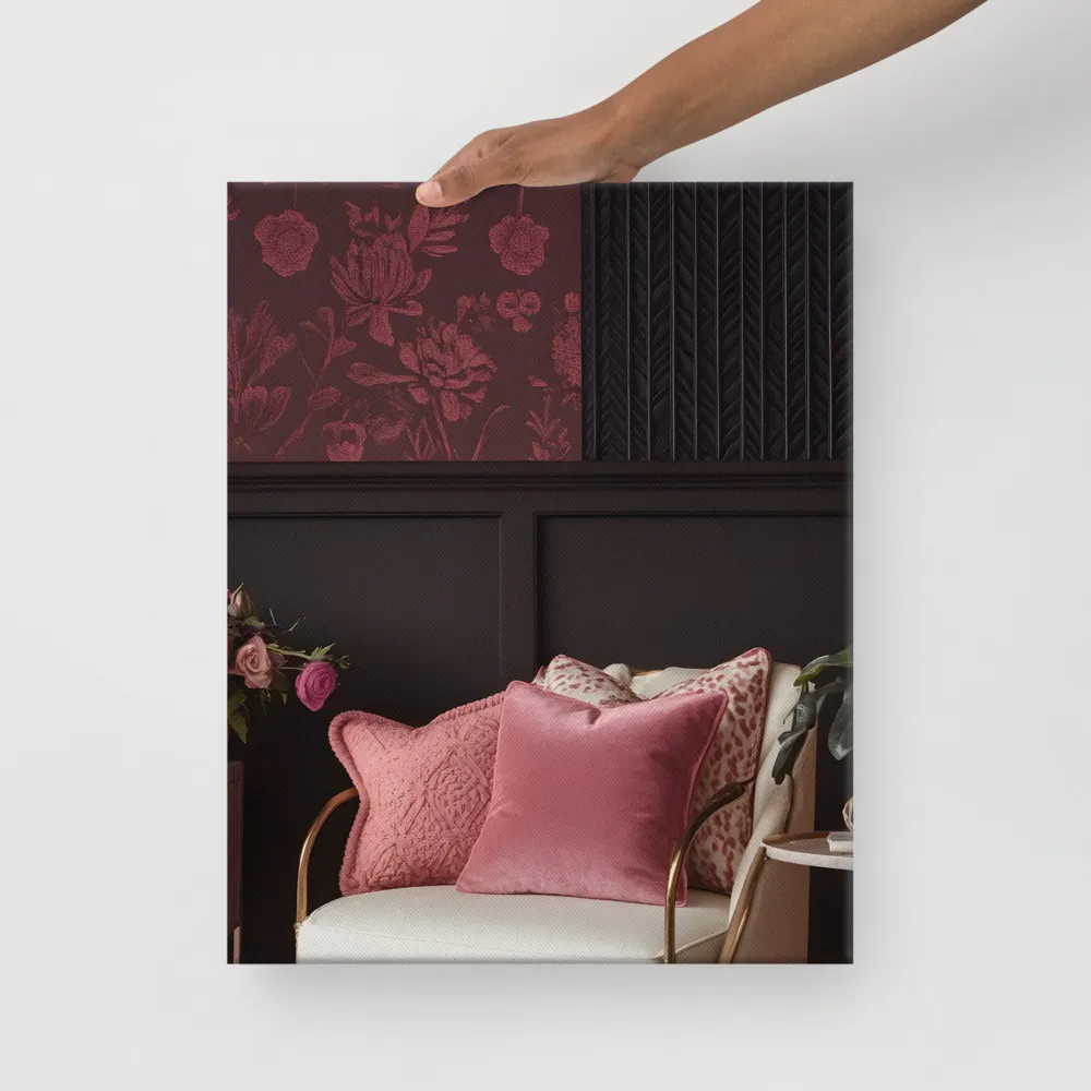 Elegance in Contrast: A Modern Interior Design | Canvas | 16″×20″
