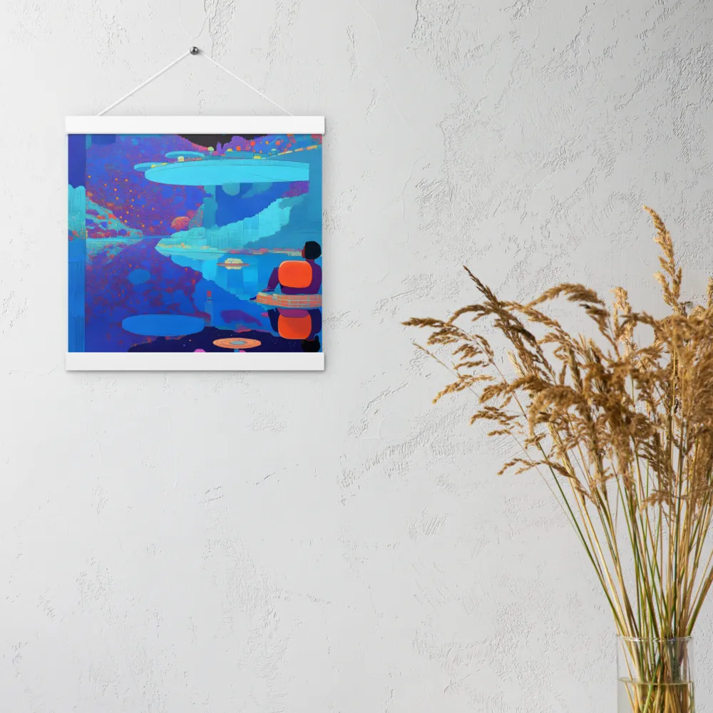 Reflections of Serenity | Poster With White Wood Hanger | 12″×12″