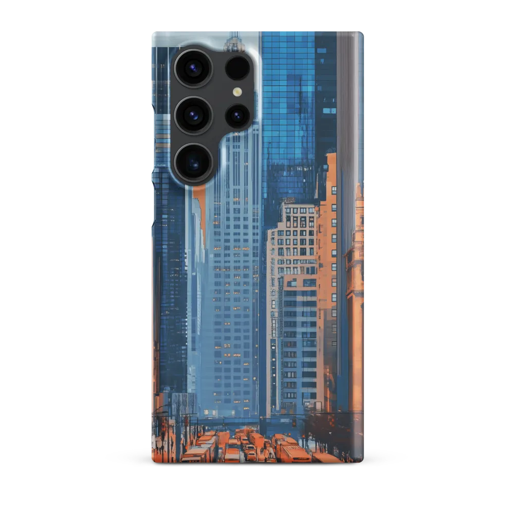 Urban Symphony in Blue and Orange