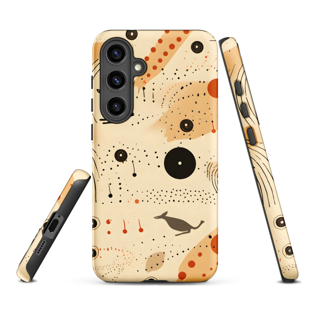 Playful Patterns in Earth Tones | Phone Case |  S24 Plus | Tough Case | Matte