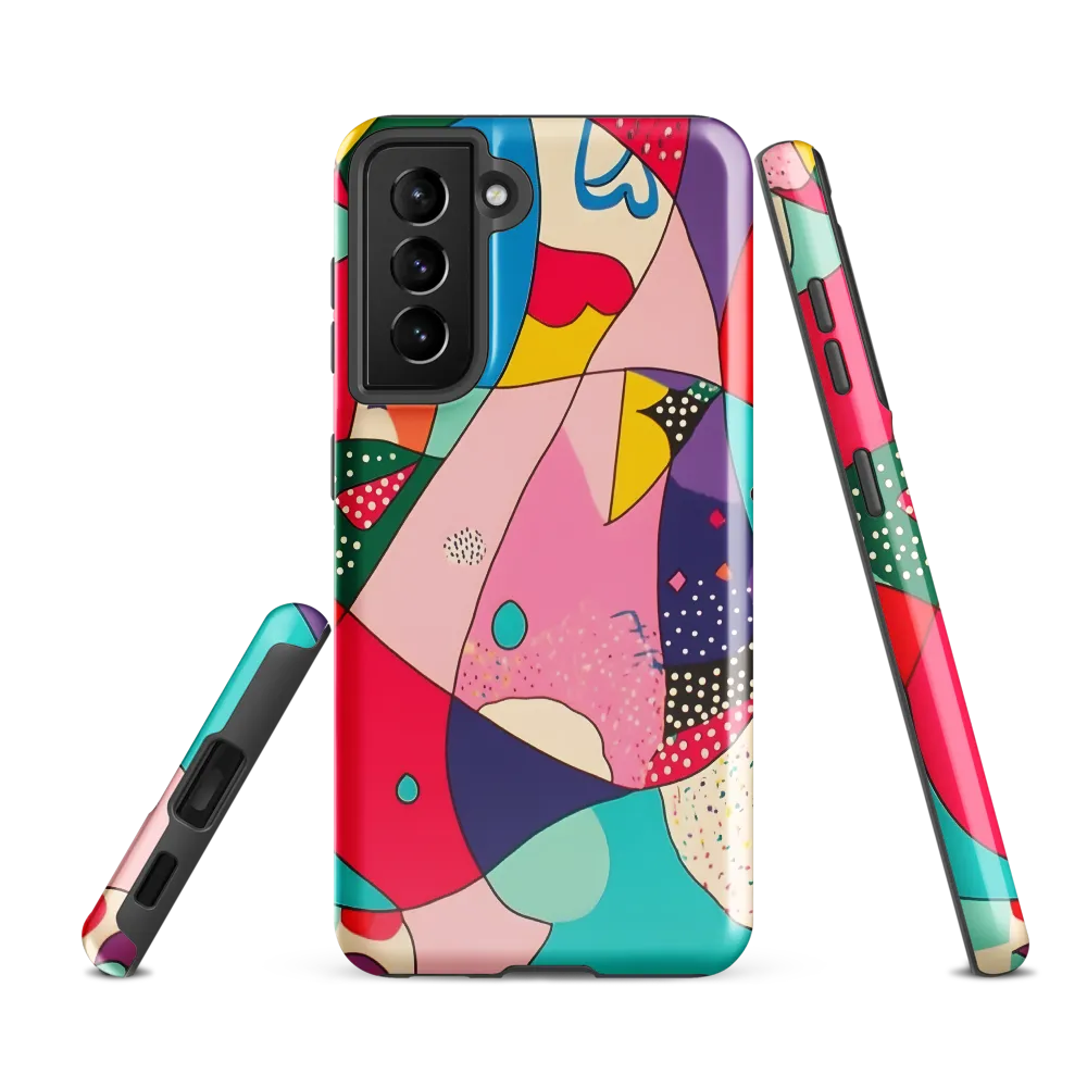 Playful Geometry in Color | Phone Case |  S21 FE | Tough Case | Glossy