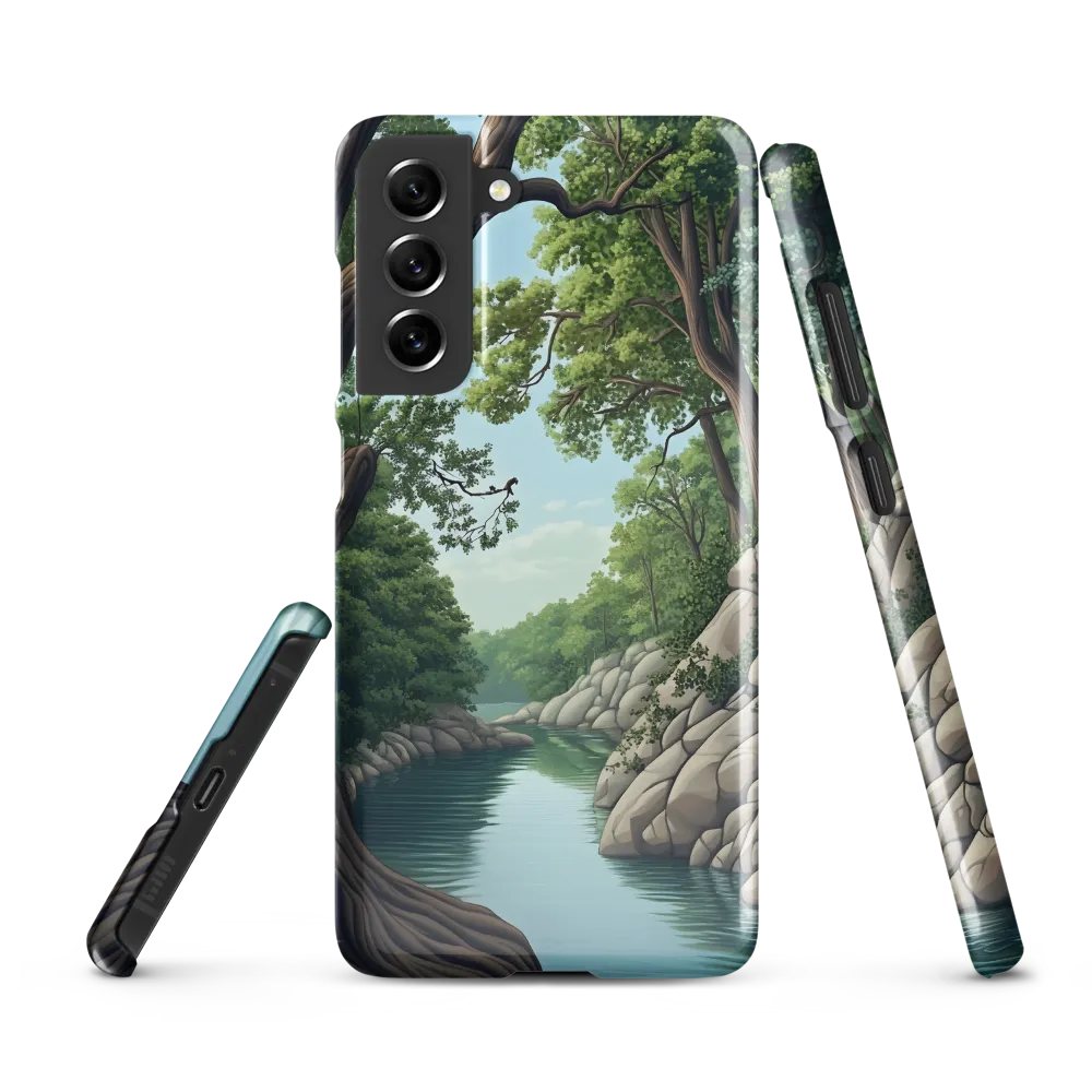 Tranquil Reflections: A Serene River Landscape