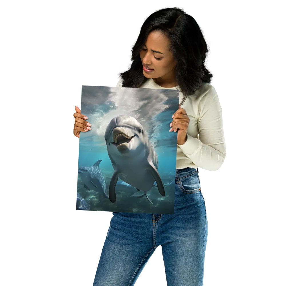Beneath the Waves: A Dolphin's Dance