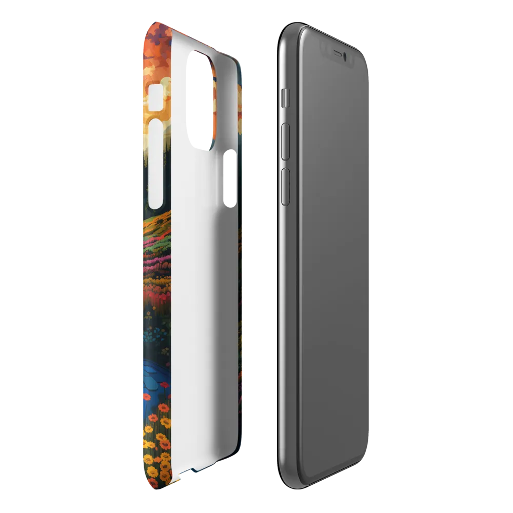 Serenity in Sunset: A Winding River's Embrace | Phone Case |  11 Pro | Snap Case | Matte