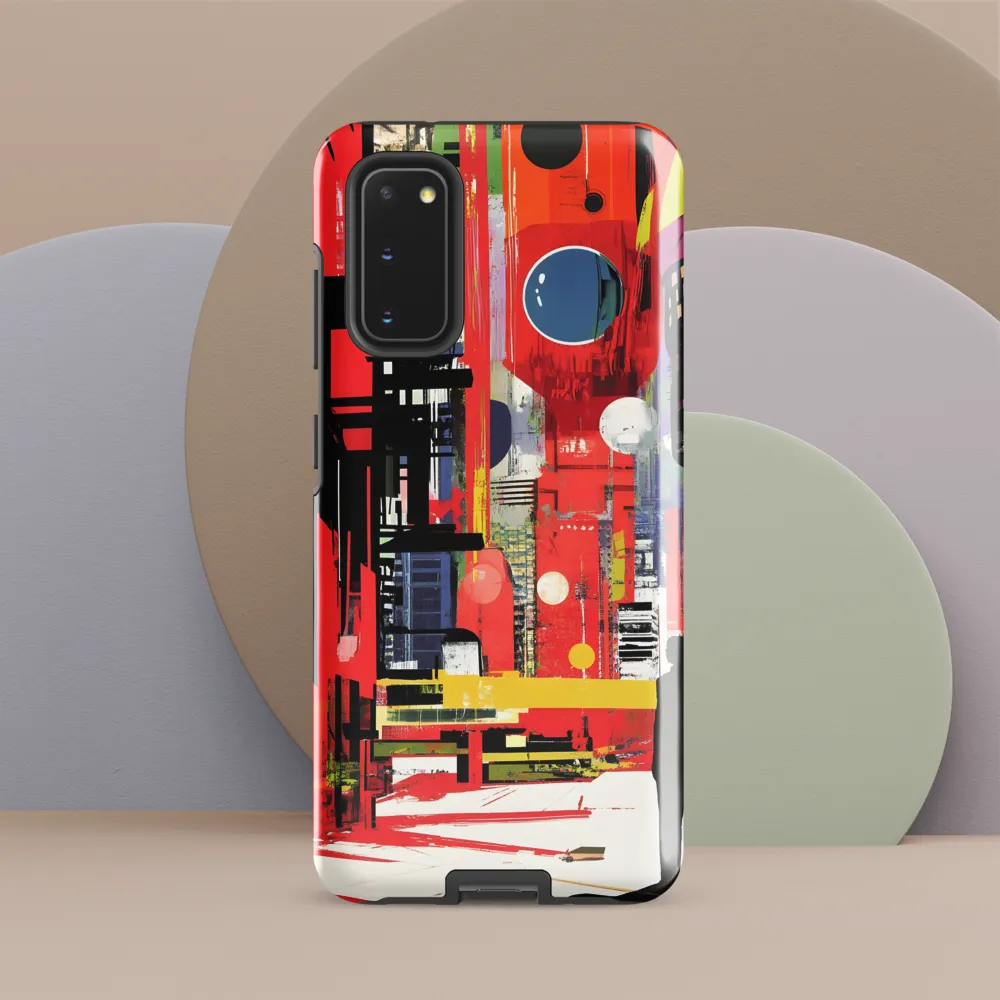 Urban Echoes: A Futuristic Reverie | Phone Case |  S20 | Tough Case | Glossy