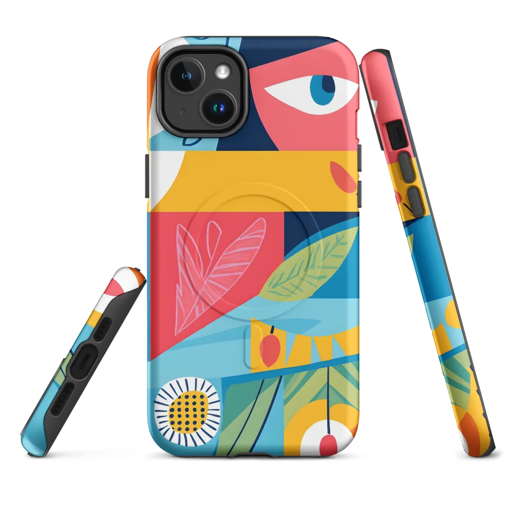 Vibrant Geometric Visage