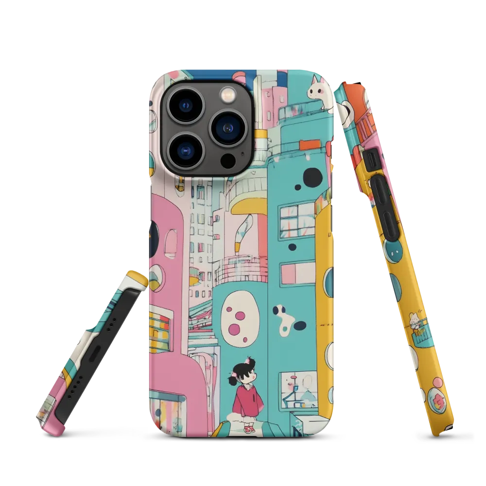 Whimsical Cityscape Dreams | Phone Case |  13 Pro | Snap Case | Matte