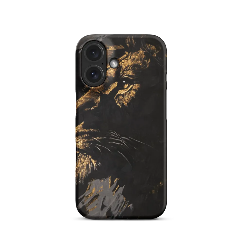 Majestic Gaze: The Golden Lion | Phone Case |  16 | Snap Case | Matte