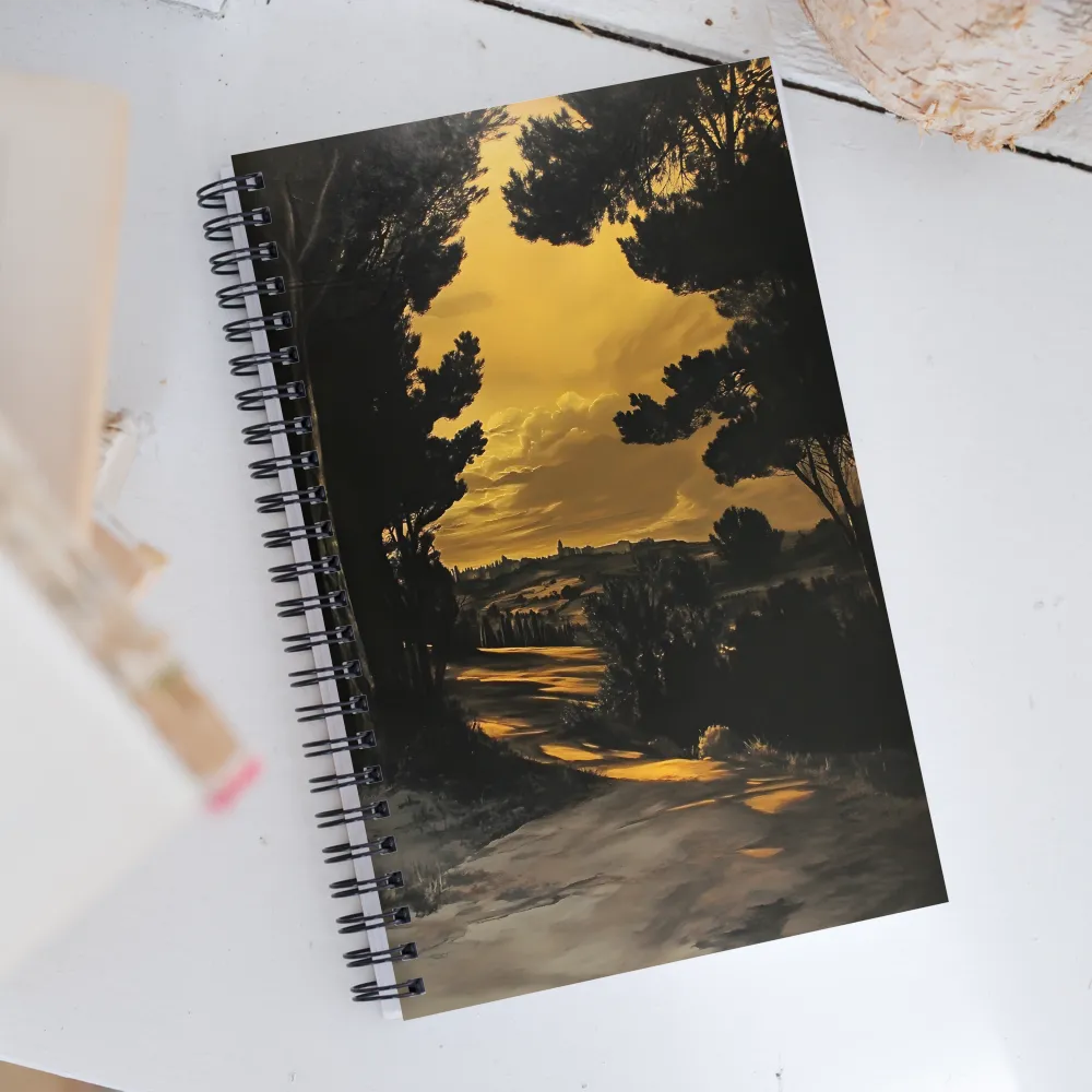 Golden Horizons | Spiral Notebook