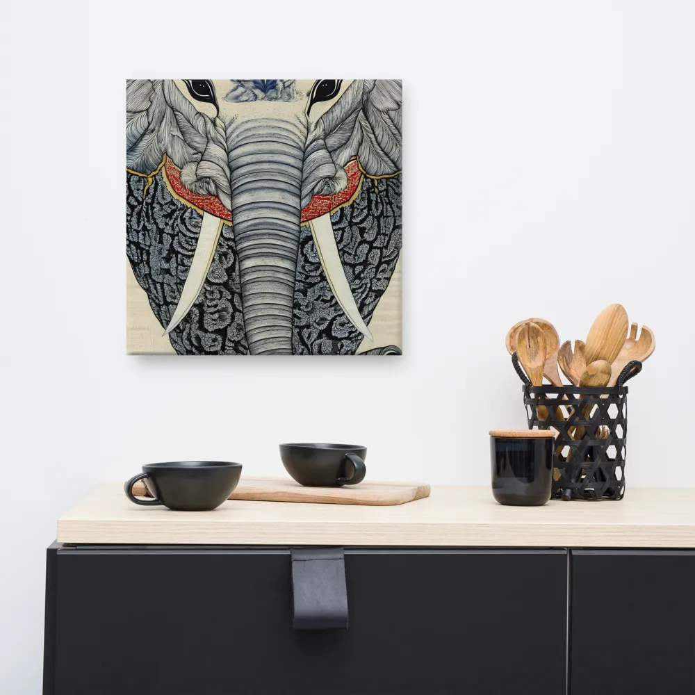 Majesty of the Elephant | Canvas | 16″×16″
