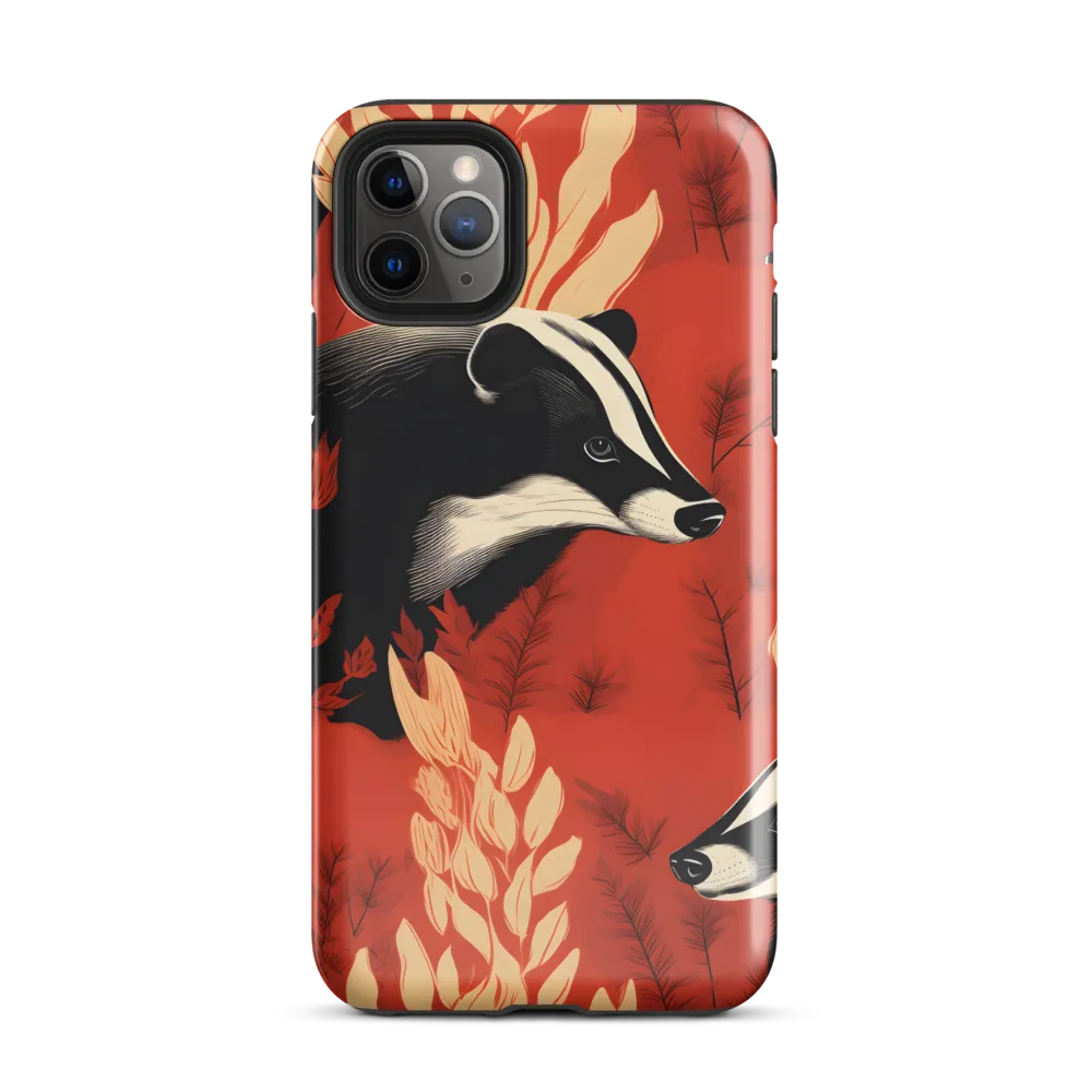 Whimsical Badger Dance | Phone Case |  11 Pro Max | Tough Case | Glossy