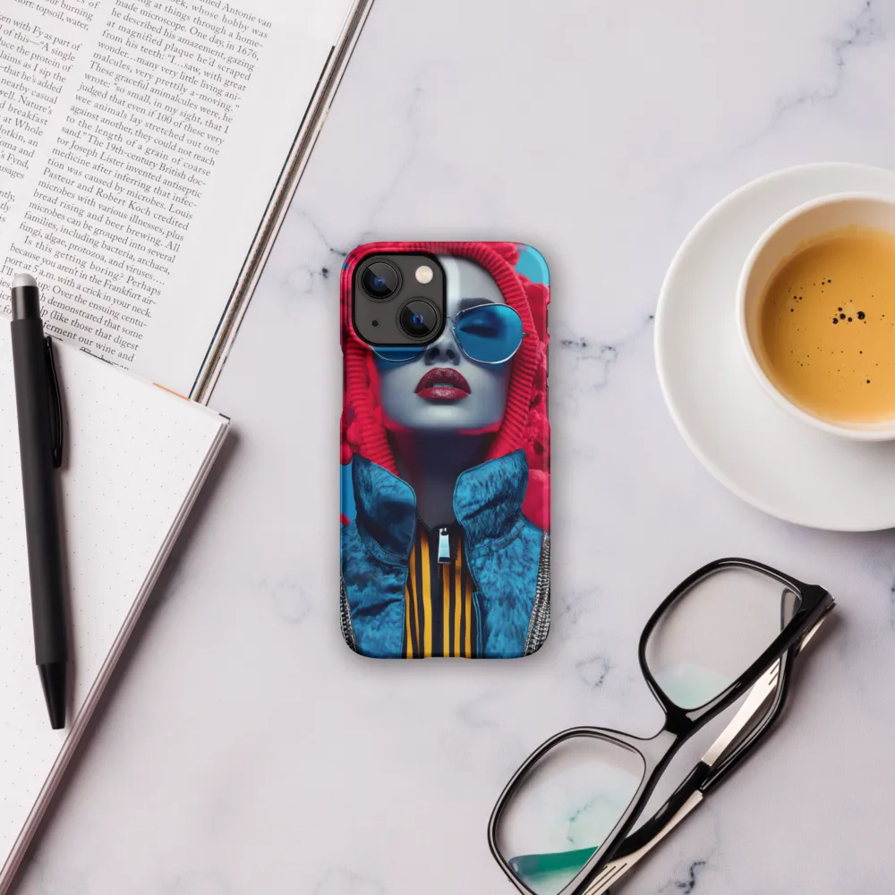 Bold Elegance in Digital Fashion | Phone Case |  13 Mini | Snap Case | Matte