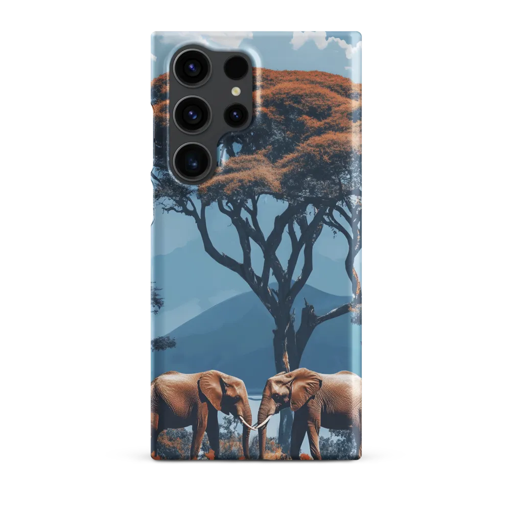 Elephants Amidst Serenity