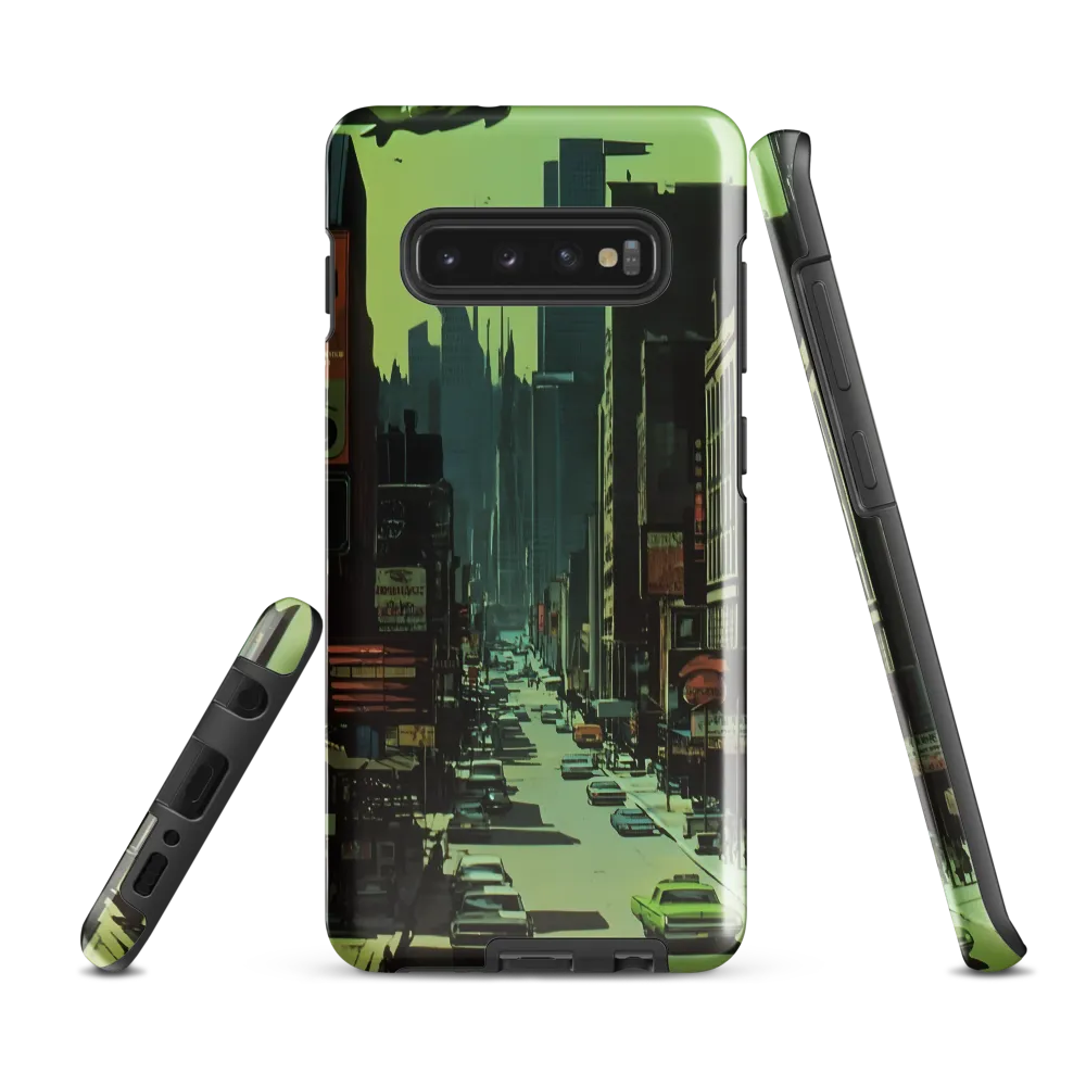 Nostalgic Futurism in Urban Splendor | Phone Case |  S10 Plus | Tough Case | Glossy