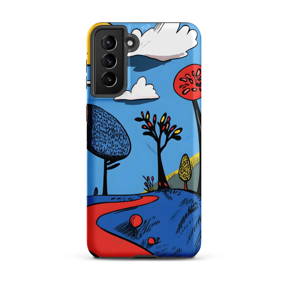 Whimsical Pathways Through a Colorful Landscape
