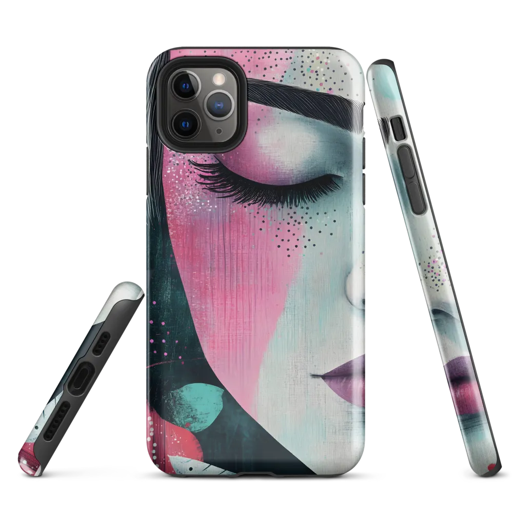 Serenity in Color: A Modern Portrait | Phone Case |  11 Pro Max | Tough Case | Glossy