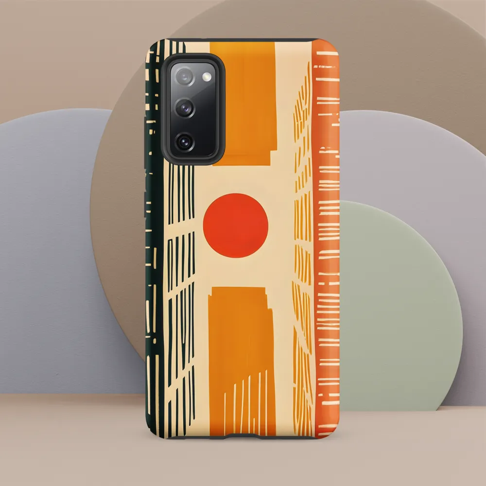 Urban Harmony: A Geometric Sunrise