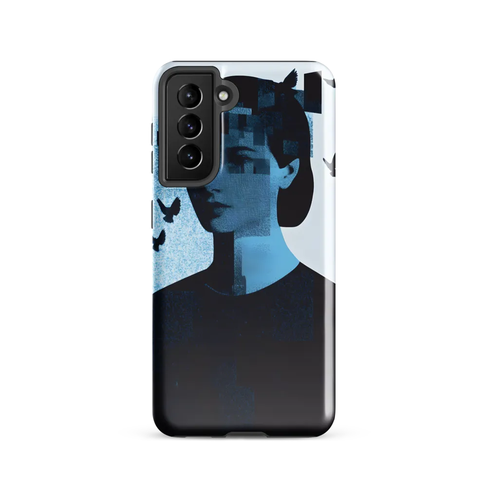 Fragmented Reflections | Phone Case |  S21 | Tough Case | Glossy