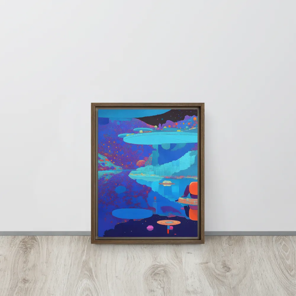 Reflections of Serenity | Canvas with Brown Frame | 11″×14″