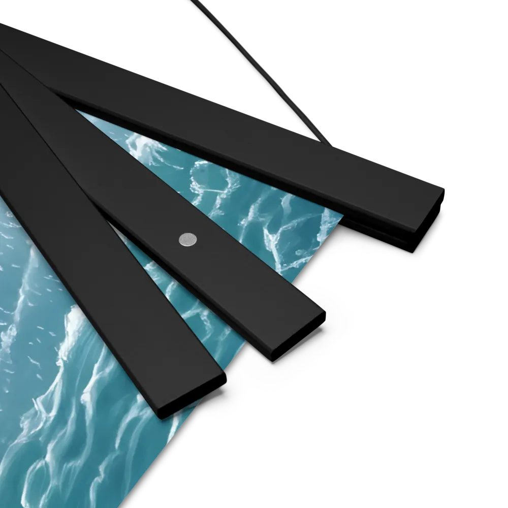 Serenity by the Shore | Poster With Black Wood Hanger | 18″×18″