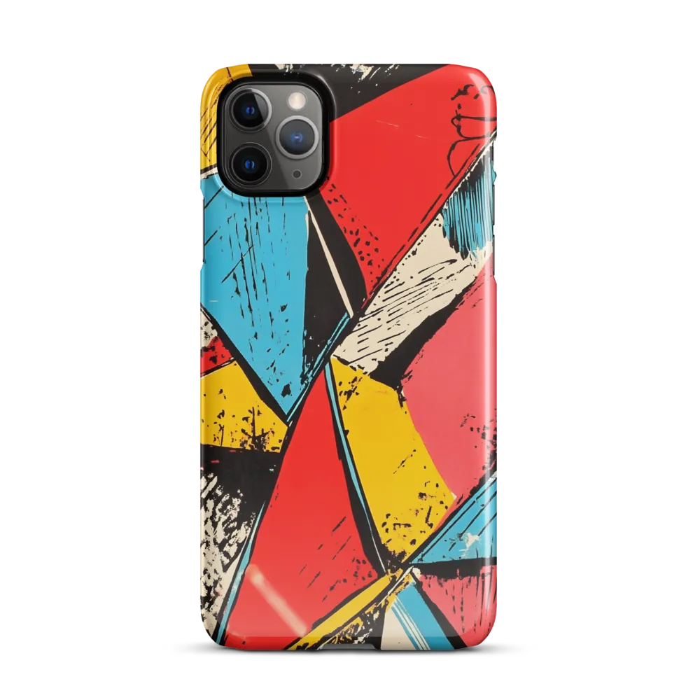 Dancing Triangles in Technicolor | Phone Case |  11 Pro Max | Snap Case | Glossy