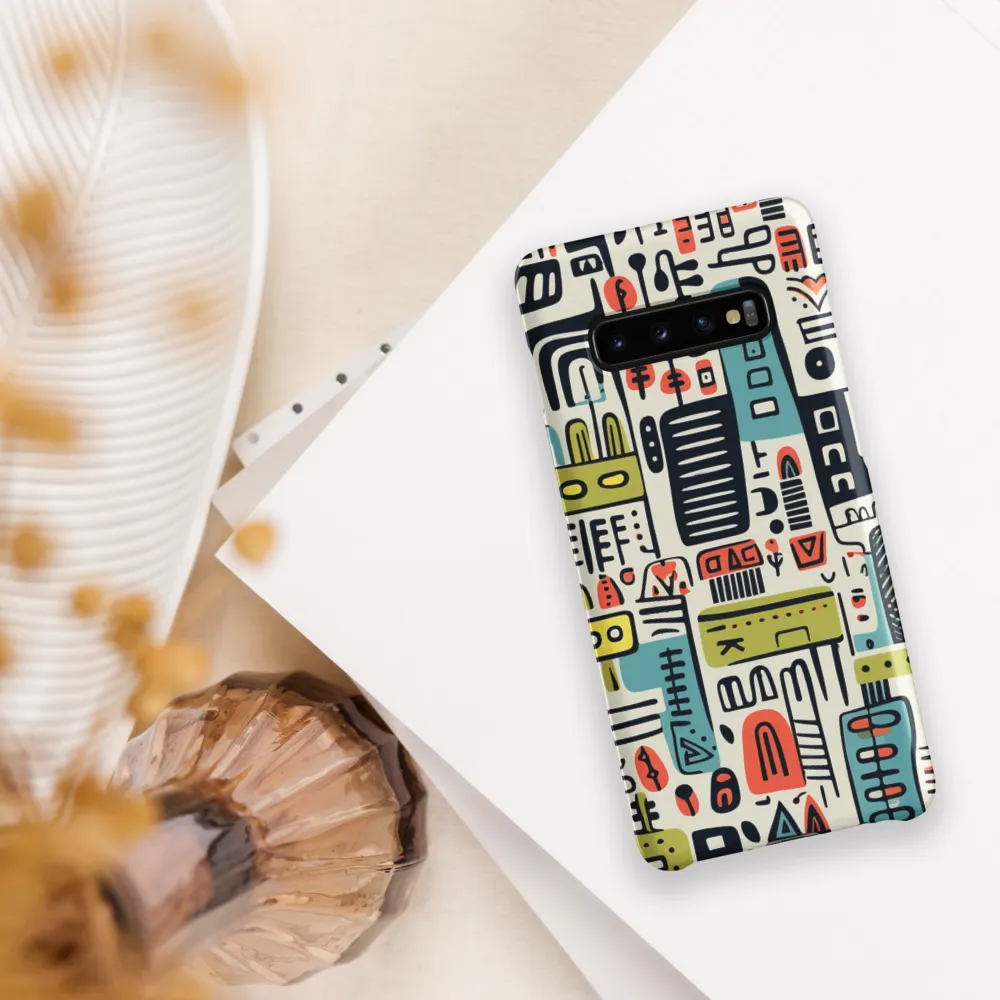 Urban Whimsy: A Playful Cityscape | Phone Case |  S10 Plus | Snap Case | Matte