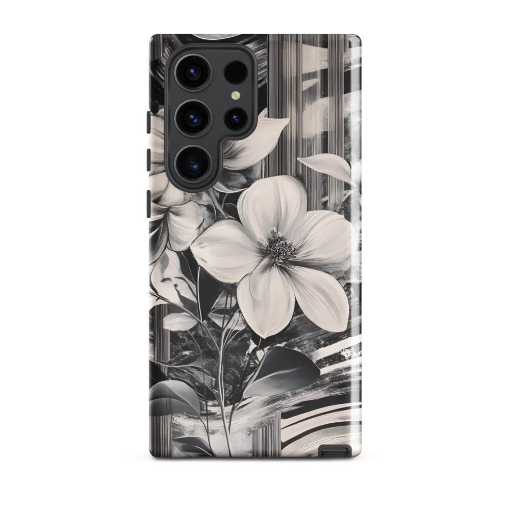 Ethereal Bloom: A Dance of Monochromes