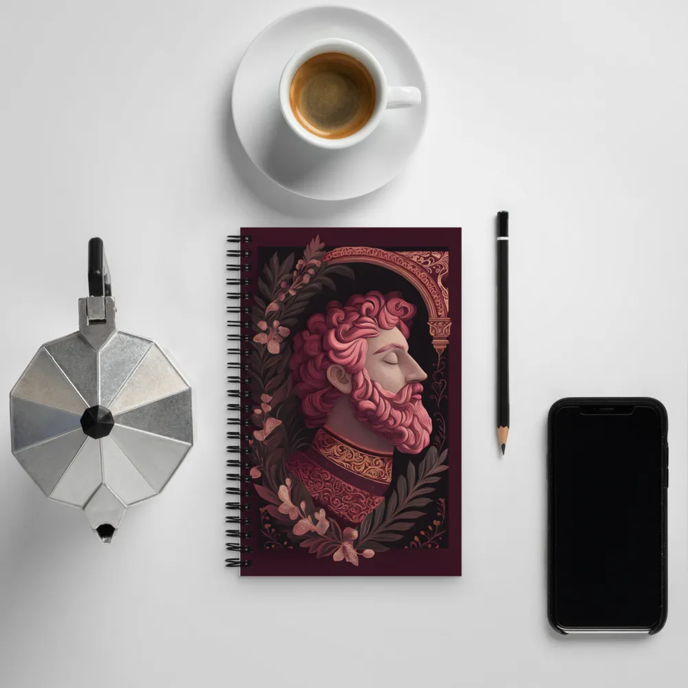 Ethereal Elegance: A Floral Representation | Spiral Notebook