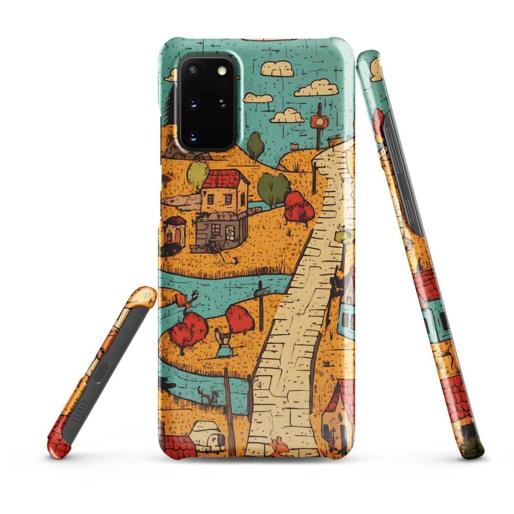 Whimsical Village Landscape
