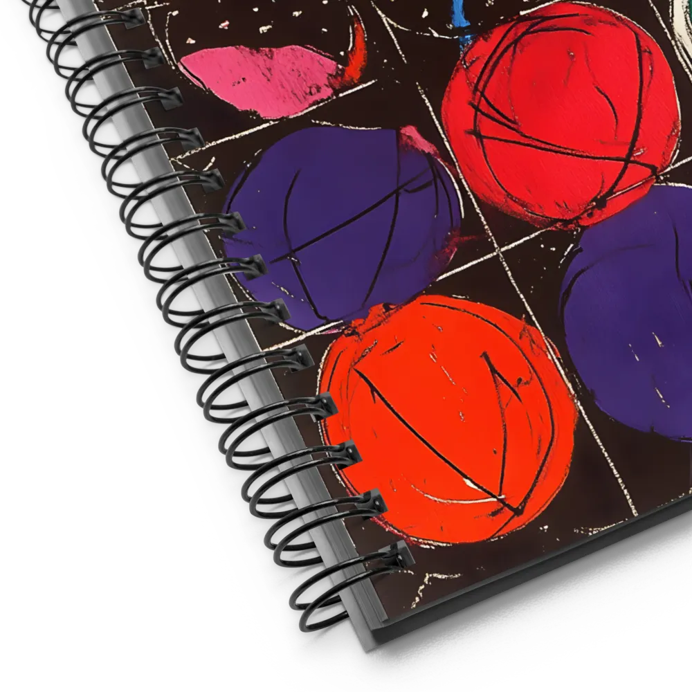 Colorful Circles in Abstract Harmony | Spiral Notebook