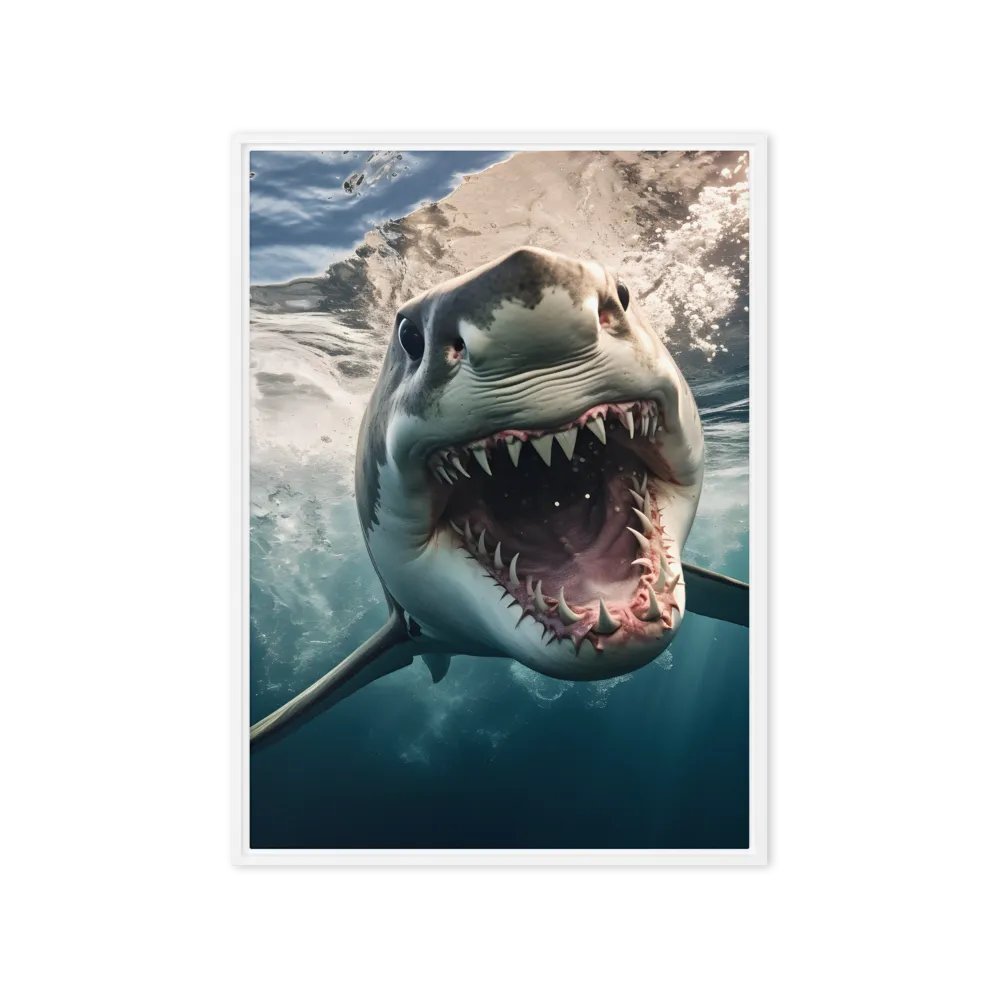 Fierce Majesty of the Ocean | Canvas with White Frame | 20″×28″