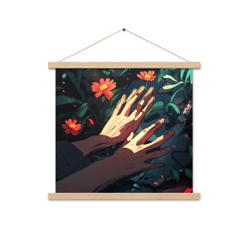 Whispers of Nature | Poster With Oak Wood Hanger | 18″×18″
