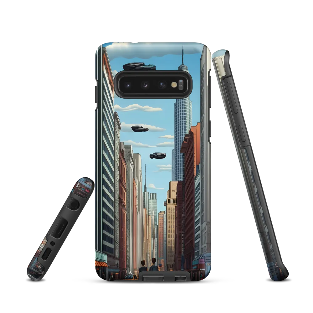 Futuristic Stroll through the Urban Skyline