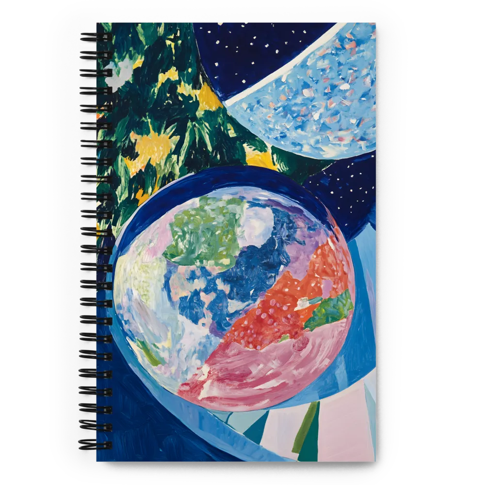 Celestial Orbs of Color | Spiral Notebook