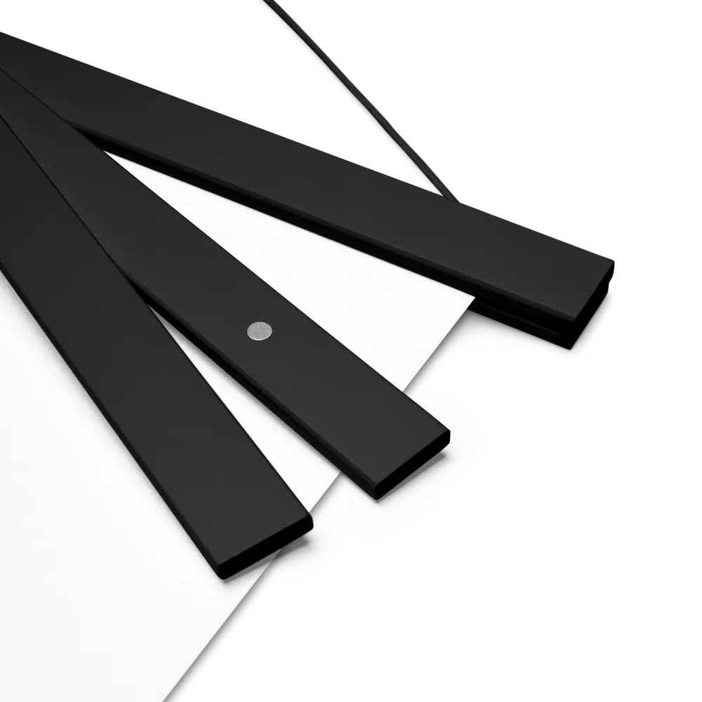 Contemplative Serenity | Poster With Black Wood Hanger | 18″×24″