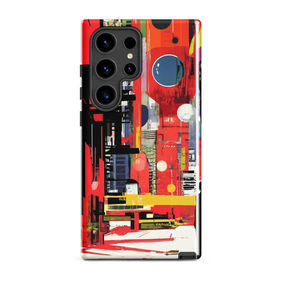 Urban Echoes: A Futuristic Reverie | Phone Case |  S24 Ultra | Tough Case | Glossy