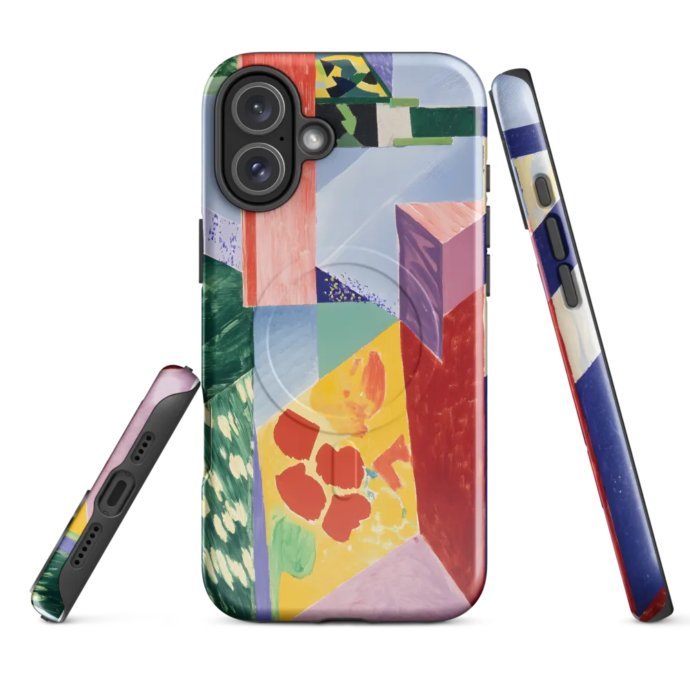Interplay of Geometry and Color | Phone Case |  16 Plus | MagSafe® Tough Case | Glossy