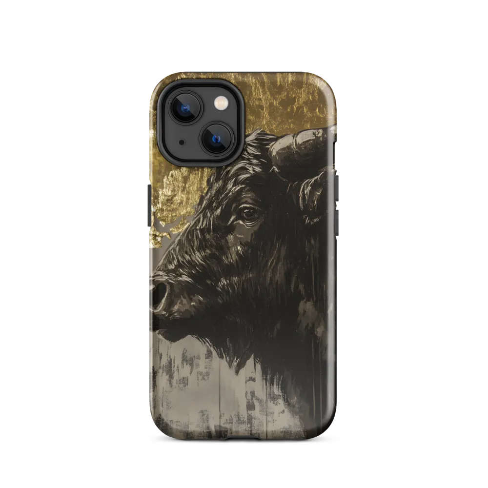 Majestic Bull Against the Golden Horizon