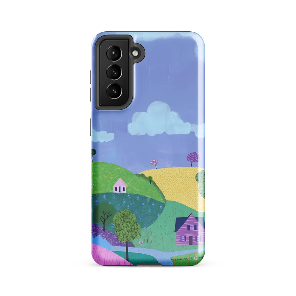 Whimsical Hills and Quaint Homes | Phone Case |  S21 FE | Tough Case | Glossy
