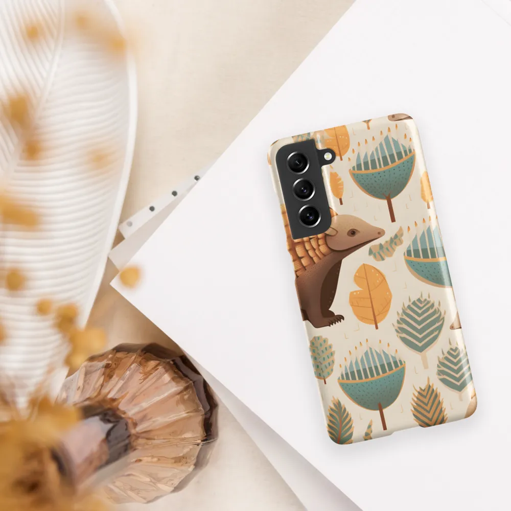 Pangolins in a Whimsical Habitat