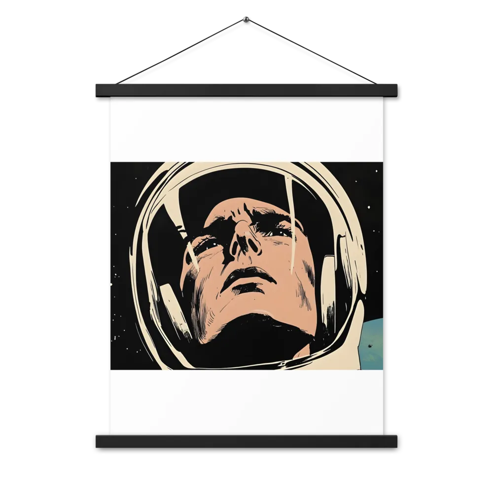 Gaze of the Astronaut | Poster With Black Wood Hanger | 18″×24″