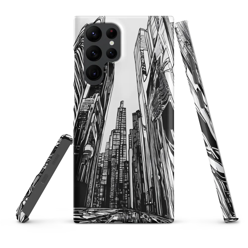Urban Echoes: A Line Art Journey