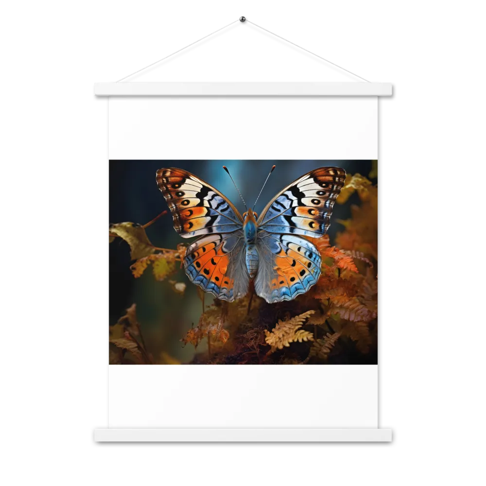 Harmony in Color: The Butterfly | Poster With White Wood Hanger | 18″×24″